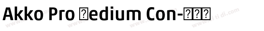 Akko Pro Medium Con字体转换